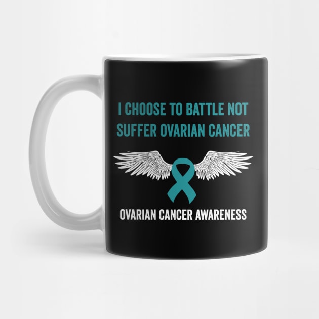 ovarian cancer warrior - teal ribbon awareness month - gynecological cancer by Merchpasha1